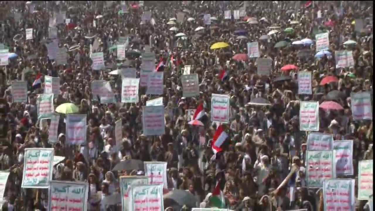 تحت شعار "وفاء يمن الأنصار لغزة الأحرار"....مسيرة مليونية في صعدة تضامنا مع غزة