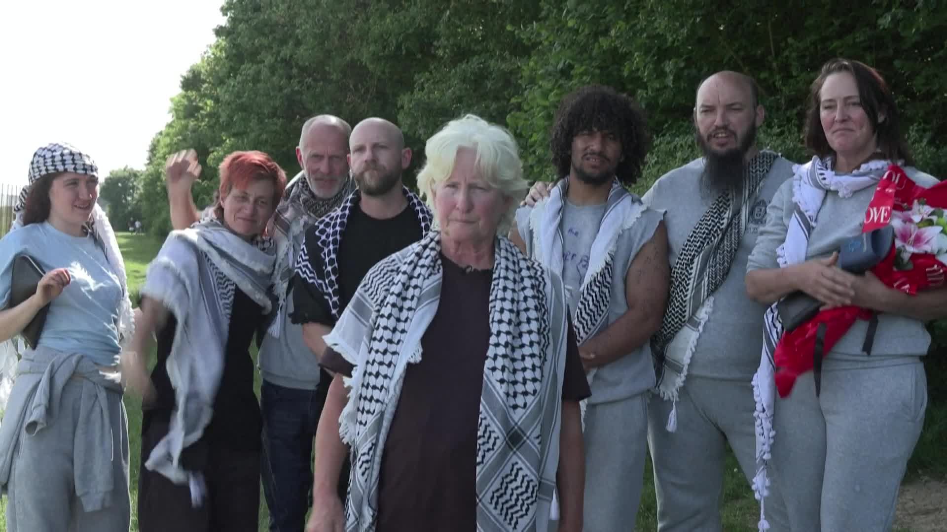 Activistas británicos del "Escuadrón de la Resiliencia Global" regresan al Reino Unido tras ser detenidos por Israel