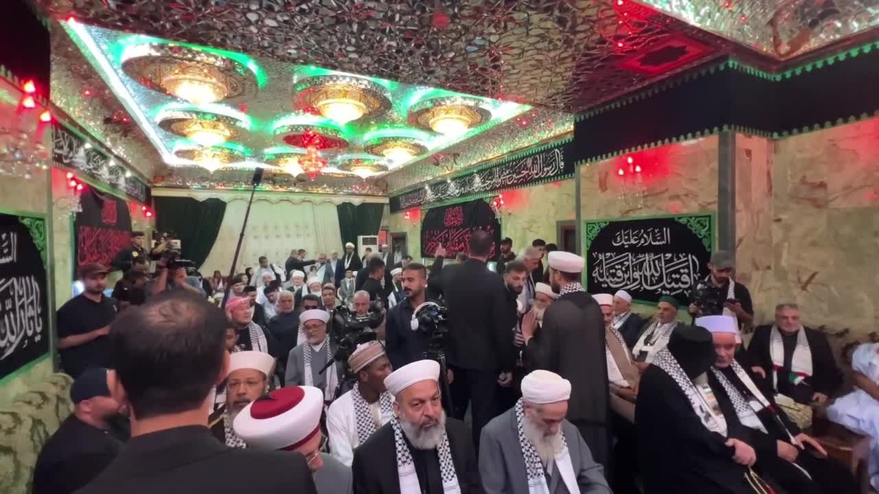  The Third Al-Aqsa International Conference kicks off in Karbala in the presence of Palestinian symbols and international figures