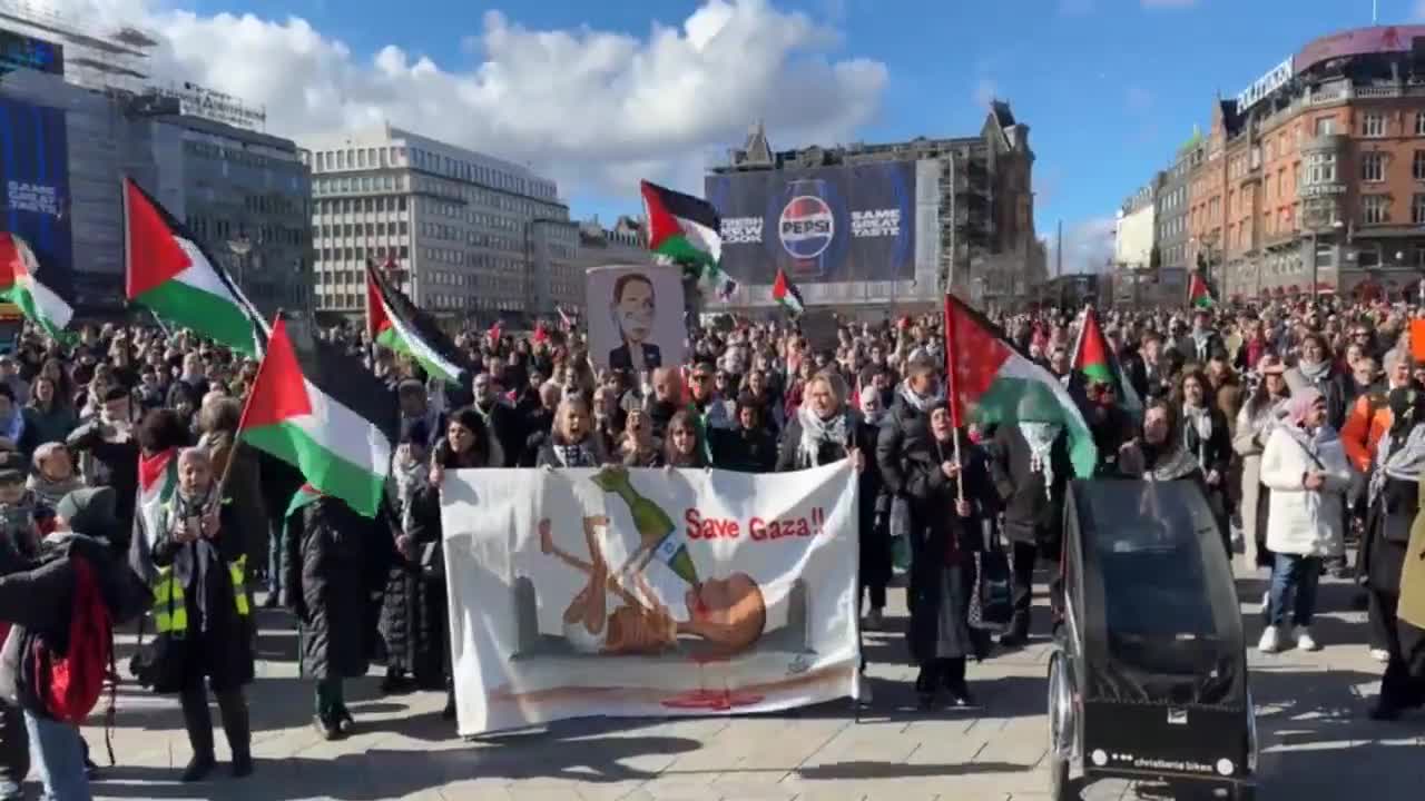 Vigil Held in Copenhagen in Support of Palestine