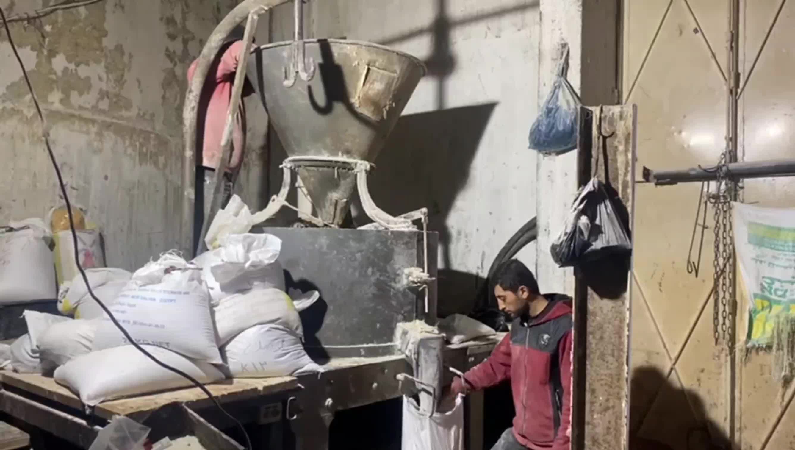 أهالي شمال غزة يطحنون الذرة وأعلاف الحيوانات بدلاً من القمح للحصول على الخبز