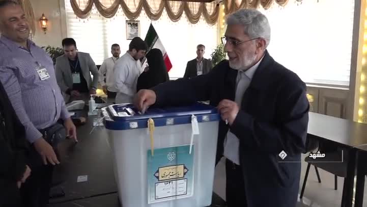 العميد إسماعيل قاآني يُدلي بصوته في الانتخابات الرئاسية الـ14 في مدينة مشهد