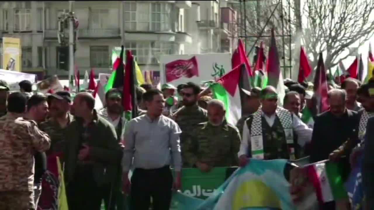 انطلاق مسيرات يوم القدس العالمي في طهران وباقي المدن الايرانية