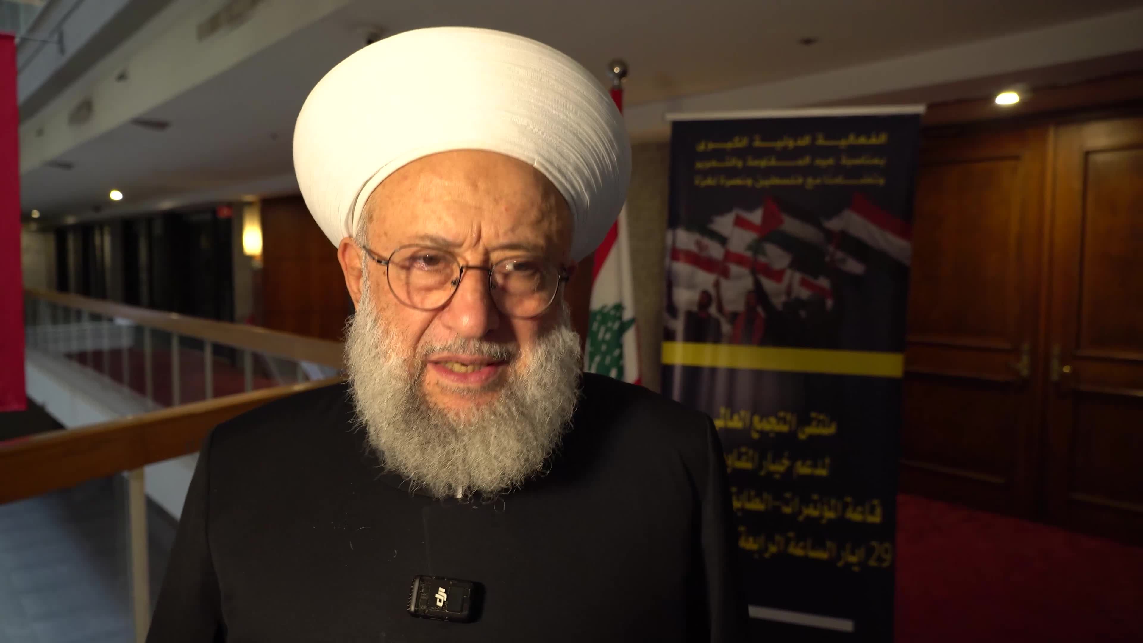 الأمين العام لاتحاد علماء المقاومة: الصامدون في فلسطين سيحولون مجرى التاريخ