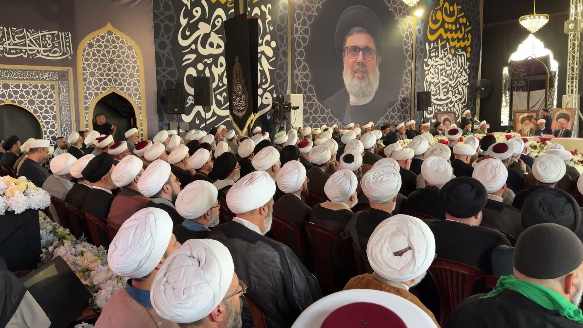 ملتقى علمائي في مرقد الشهيد السيد هاشم صفي الدين يؤكد الوحدة ونصرة فلسطين