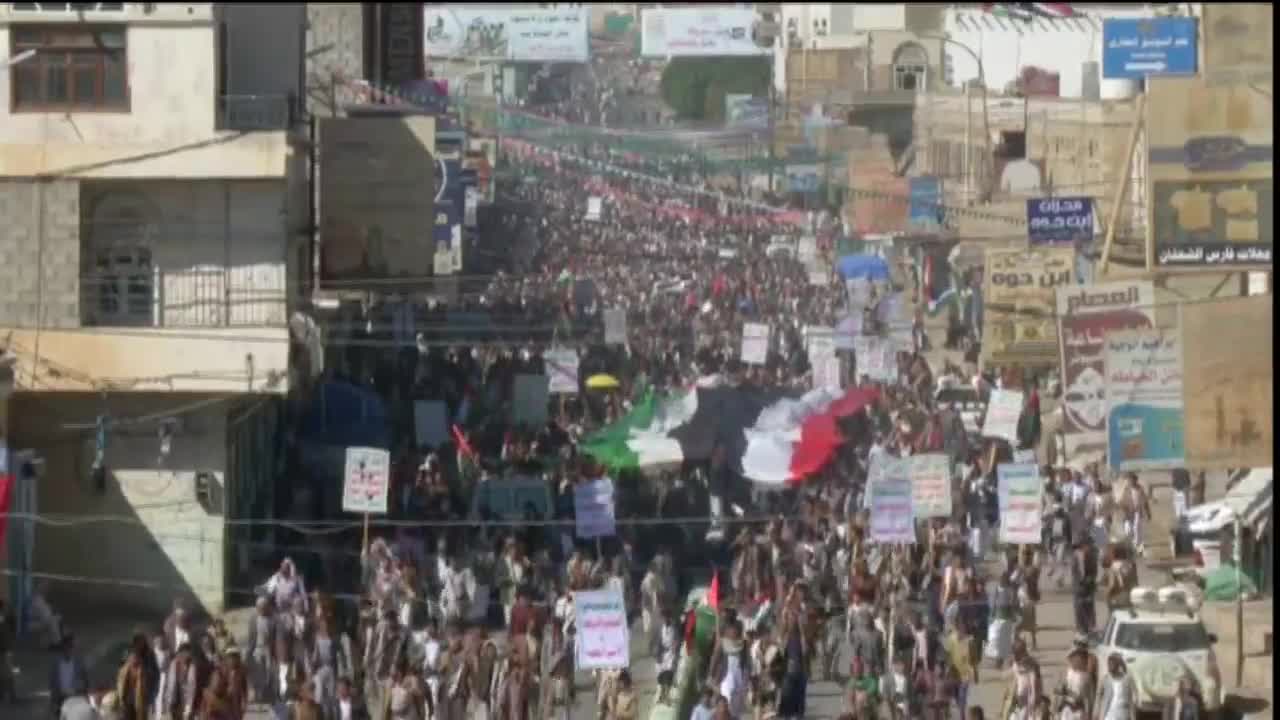 مسيرات حاشدة في صعدة دعمًا للشعب الفلسطيني والمقاومة في غزة