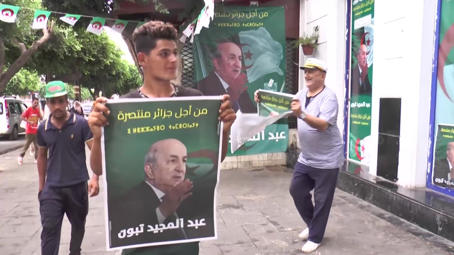 إحتفالات في مختلف الولايات بفوز تبون بعهدة رئاسية جديدة